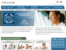 Tablet Screenshot of ipeccoachtraining.com